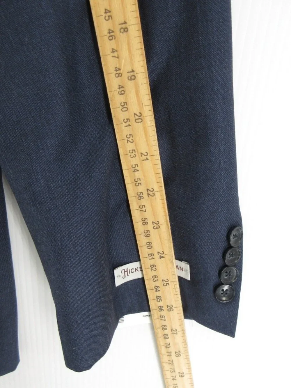 Hickey Freeman Suit 52 Navy Milburn II Wool Formal Luxury USA 46 NEW
